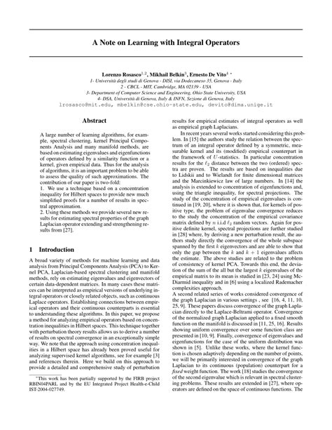 On Learning with Integral Operators - Massachusetts Institute …